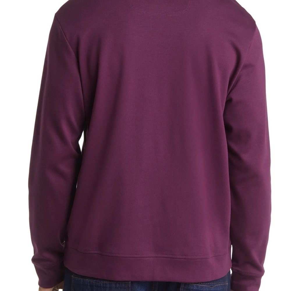Tommy Bahama • Size S • Men’s Rum Berry Purple Martinique Shawl Sweatshirt - Picture 6 of 9